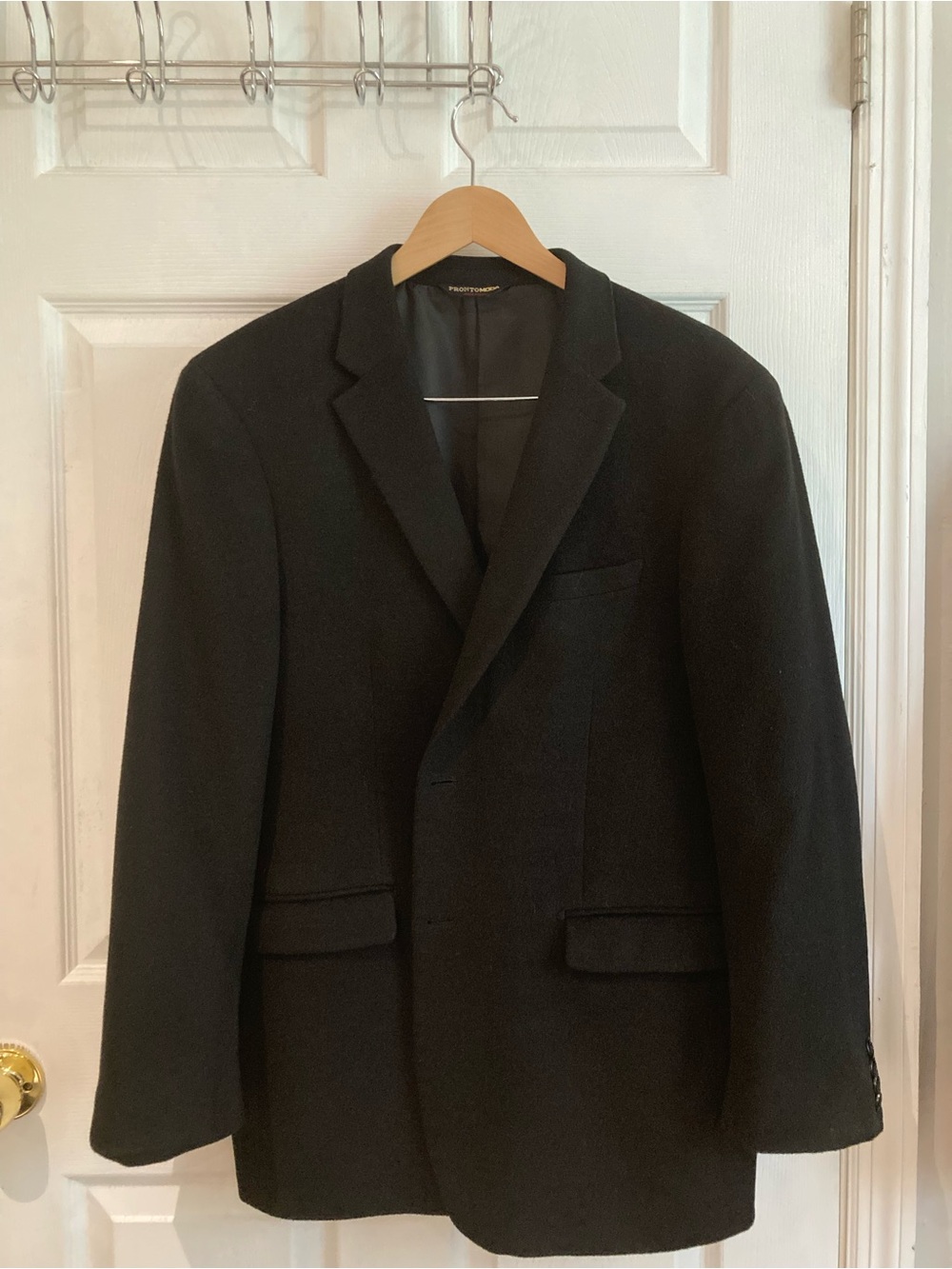 Mens Pronto Moda Black Blazer Size 42R